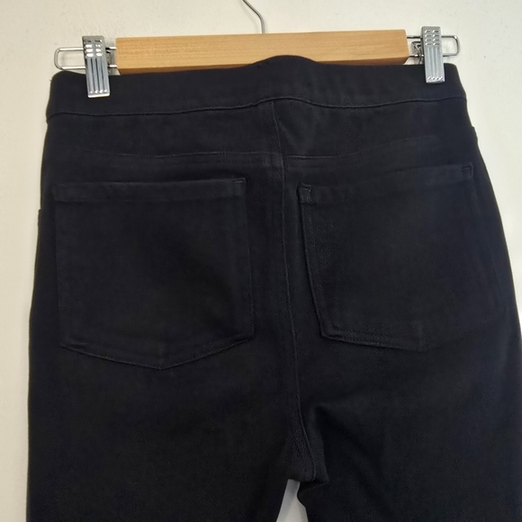 Spanx Jean-ish Ankle Leggings in Black Pull on style 4 way stretch skinny - Picture 10 of 14